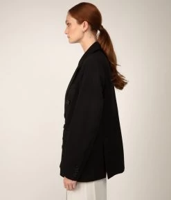 JANE Women's Vegan Blazer 12 JANE Women's Vegan Blazer -Fashion Clothing Store FW23 Outerwear Jane Black 2 3