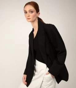 JANE Women's Vegan Blazer 14 JANE Women's Vegan Blazer -Fashion Clothing Store FW23 Outerwear Jane Black 2 5