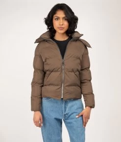LINZ Puffer Jacket -Fashion Clothing Store FW23 Outerwear Linz Taupe 2 1
