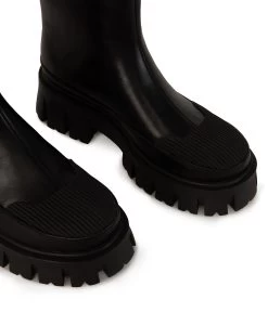 AVIKA Women's Vegan Chunky Chelsea Boots -Fashion Clothing Store FW23 Shoes Avika Black 6