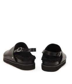 SARO Women's Vegan Mule Shoes -Fashion Clothing Store FW23 Shoes Saro black 5