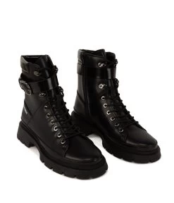 TOMEI Women's Vegan Combat Boots -Fashion Clothing Store FW23 Shoes Tomei black 3