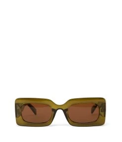 IVVY-2 Recycled Rectangle Sunglasses -Fashion Clothing Store FW23 Sunglasses ivvy2 olivemix 1