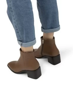 JOO Women's Vegan Heeled Booties -Fashion Clothing Store FW23 shoes Joo Pecan 2 2