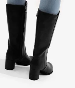 ALEY Women's Tall Vegan Boots -Fashion Clothing Store FW23 shoes aley black 2 3