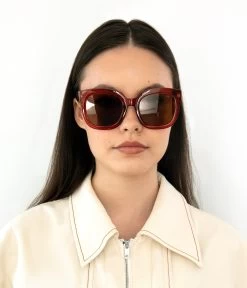 CHARLET Wayfarer Sunglasses -Fashion Clothing Store FW23 sunglasses charlet orange 2 1