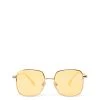 KAYASM Small Square Sunglasses -Fashion Clothing Store FW23 sunglasses kayasm goldyellow 1
