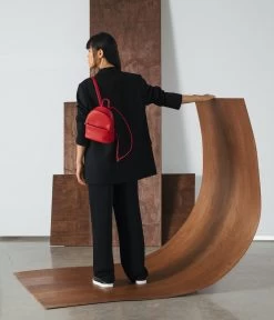 JULY MINI Vegan Backpack - Dwell 8 JULY MINI Vegan Backpack - Dwell -Fashion Clothing Store Holiday18 Dwell JulyMini Red 3