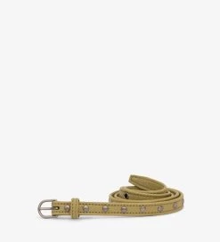 BOWIE Women's Vegan Skinny Belt -Fashion Clothing Store SS18 Belts Dwell Bowie Grass 1