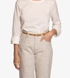 BOWIE Women's Vegan Skinny Belt -Fashion Clothing Store SS18 Belts Dwell Bowie Sand 2