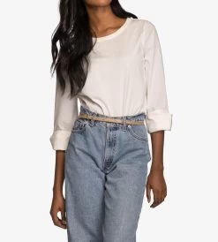 SOLINA Women's Vegan Skinny Belt -Fashion Clothing Store SS18 Belts Vintage Solina Cardamon 2