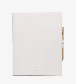 MAGISTRAL Vegan Notepad Cover - Vintage 20 MAGISTRAL Vegan Notepad Cover - Vintage -Fashion Clothing Store SS18 SVG Magistral White 1