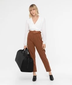 HAPAK Vegan Weekender Bag - Dwell -Fashion Clothing Store SS20 Dwell Hapak Chestnut 6