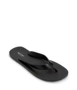 ALBERTA Vegan Flip Flops -Fashion Clothing Store SS20 Shoes Alberta Black 2
