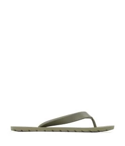 ALBERTA Vegan Flip Flops -Fashion Clothing Store SS20 Shoes Alberta Olive 1