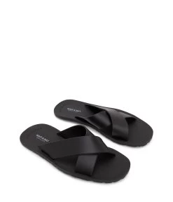 LORENA Vegan Cross Sandals -Fashion Clothing Store SS20 Shoes Lorena Black 2