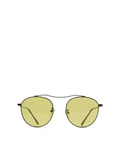 OTIS Oval Sunglasses -Fashion Clothing Store SS20 Sunglasses Otis BlackYellow 1
