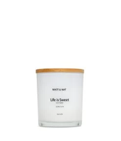 LIFE IS SWEET REG. ROUND BAMBOO - Candle