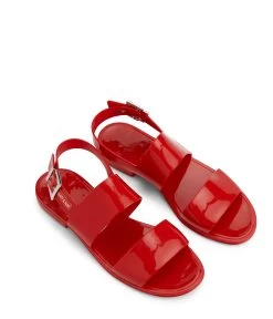 GLAM Women's Vegan Waterproof Sandals -Fashion Clothing Store SS21 Shoes Glam Red 2