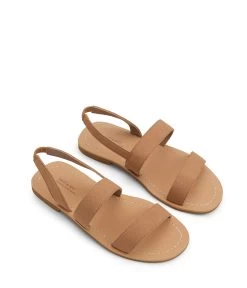 TILIE Women's Vegan Flat Sandals -Fashion Clothing Store SS21 Shoes Tilie Maple 2