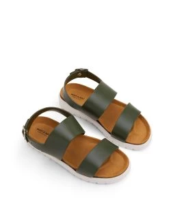 ASHAI Vegan Sandals -Fashion Clothing Store SS22 Shoes Ashai Olive 3
