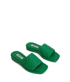 BRIEWomen's Vegan Sandals -Fashion Clothing Store SS22 Shoes Brie green 3