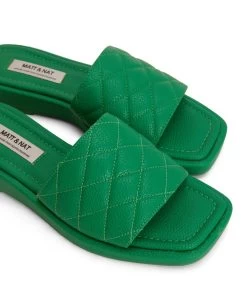 BRIEWomen's Vegan Sandals -Fashion Clothing Store SS22 Shoes Brie green 6