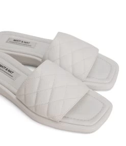 BRIEWomen's Vegan Sandals -Fashion Clothing Store SS22 Shoes Brie white 6