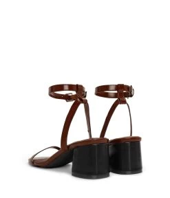 FIOR Women's Vegan Block Heel Sandals -Fashion Clothing Store SS22 Shoes Fior chocolate 5