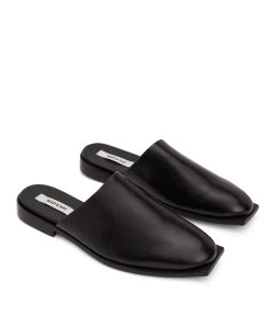 KANE Men's Vegan Slip On Mules -Fashion Clothing Store SS22 Shoes Kane Black 3