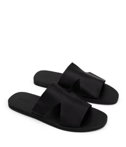 LEVOS Men's Vegan Slip On Sandals -Fashion Clothing Store SS22 Shoes Levos Black 3