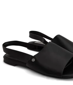 LOU Women's Vegan Slingback Sandals -Fashion Clothing Store SS22 Shoes Lou black 6