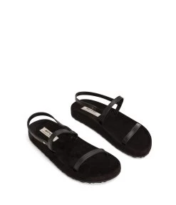MAHER Women's Vegan Slip On Sandals -Fashion Clothing Store SS22 Shoes Maher black 3