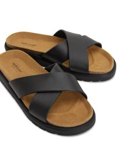 MANDI Women's Vegan Sandals -Fashion Clothing Store SS22 Shoes Mandi black 6
