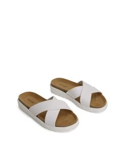 MANDI Women's Vegan Sandals -Fashion Clothing Store SS22 Shoes Mandi white 3