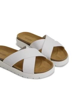 MANDI Women's Vegan Sandals -Fashion Clothing Store SS22 Shoes Mandi white 6