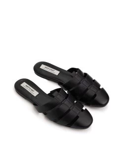 PEARL Women's Vegan Open Sandals -Fashion Clothing Store SS22 Shoes Pearl Black 3
