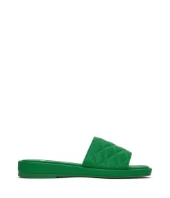 BRIEWomen's Vegan Sandals -Fashion Clothing Store SS22 Shoes brie green 1
