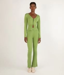 COLETTE Women's Bamboo Ribbed Pants 18 COLETTE Women's Bamboo Ribbed Pants -Fashion Clothing Store SS23 Loungewear colette cactus 2 1