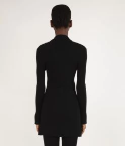 PEARL Women's Bamboo Ribbed Cardigan -Fashion Clothing Store SS23 Loungewear pearl black 2 3