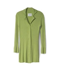 PEARL Women's Bamboo Ribbed Cardigan -Fashion Clothing Store SS23 Loungewear pearl cactus 1