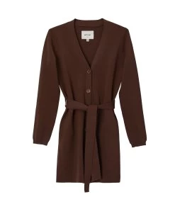 ADELAIDE Button Down Cardigan 23 ADELAIDE Button Down Cardigan -Fashion Clothing Store SS23 Outerwear Adelaide Chestnut 1