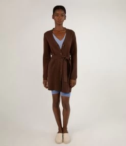 ADELAIDE Button Down Cardigan 24 ADELAIDE Button Down Cardigan -Fashion Clothing Store SS23 Outerwear Adelaide Chestnut 2 1