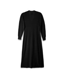 FRANEK Long Sleeve Button Front Longline Cardigan -Fashion Clothing Store SS23 Outerwear franek black 5