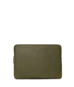 OFIN 13 Inch Vegan Laptop Case - Vintage -Fashion Clothing Store SS23 SVG ofin13 Olive 1