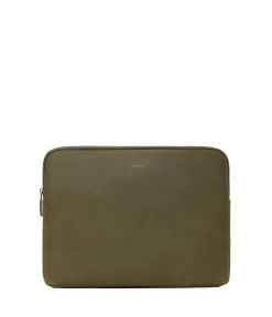 OFIN 15 Inch Vegan Laptop Case - Vintage -Fashion Clothing Store SS23 SVG ofin15 Olive 1