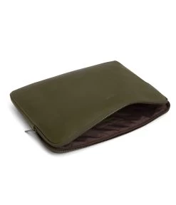 OFIN 15 Inch Vegan Laptop Case - Vintage -Fashion Clothing Store SS23 SVG ofin15 Olive 4