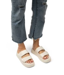 EMIE Women's Vegan Platform Sandals -Fashion Clothing Store SS23 Shoes emie eggshell 2