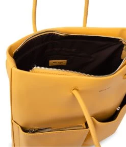 BERTA Vegan Tote Bag - Sol -Fashion Clothing Store SS23 Sol Berta citrine 4