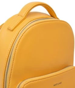 CAROSM Small Vegan Backpack - Sol -Fashion Clothing Store SS23 Sol carosm citrine 6